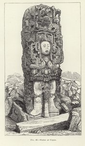 Statue à Copan - American School