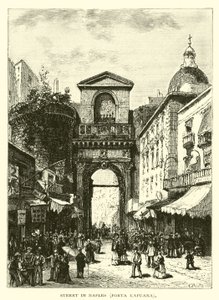 Rue à Naples, Porta Capuana - American School