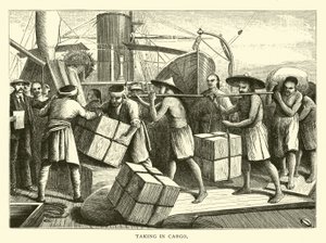 Chargement de la cargaison - American School