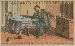 Tarrants Seltzer Aperient, carte de commerce - American School