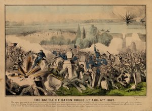 La bataille de Baton Rouge, La. 4 août 1862, pub. par Currier & Ives, vers 1862