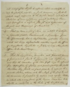 La Déclaration des droits, copie signée à Federal Hall, 1789 - American School