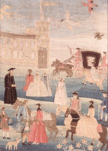 La tapisserie de mariage Chandler, c.1756 - American School