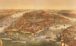 La ville de New York, pub. par Currier et Ives, 1870