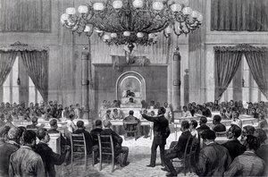 La Convention nationale des Noirs en session, Nashville, Tennessee, du 5 au 7 avril 1876, de 