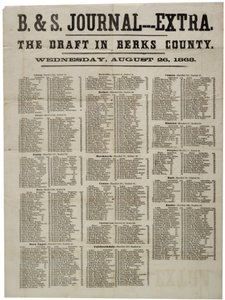 La conscription dans le comté de Berks, 26 août 1863