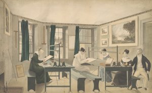 La classe de dessin, 1810-13 - American School