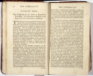Le Fédéraliste, publié en 1788 - American School
