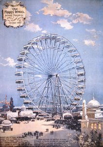La grande roue, Midway Plaisance, Exposition universelle de Chicago 1893