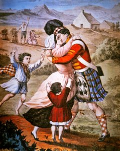 Le retour du Highlander, publié par Currier & Ives - American School
