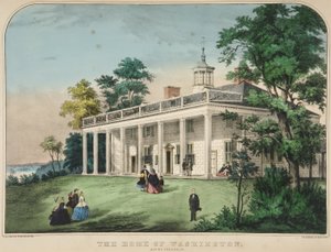La maison de Washington, Mount Vernon, Virginie - American School