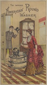 La rondelle ronde américaine améliorée (chromolitho) - American School