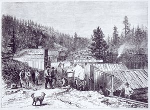 La guerre indienne, Deadwood City, Black Hills du Dakota, d