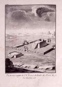 Le temple principal du Mexique, dédié aux dieux de la guerre, tiré de 