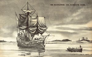 Le Mayflower à Plymouth, Massachusetts - American School