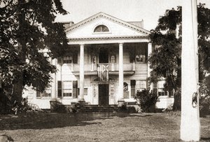 La maison Morris-Jumel, New York, 1915 (gravure en intaille sépia) - American School