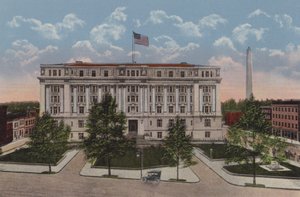 The Municipal Building, Washington DC (lithographie couleur) - American School