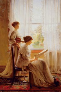 La Leçon de Musique, vers 1890 - American School