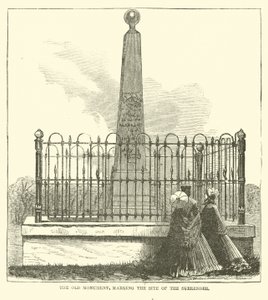 Le vieux monument, marquant le site de la reddition, juillet 1863 - American School