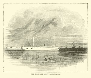 Le bateau-poudre Louisiana, décembre 1864 - American School