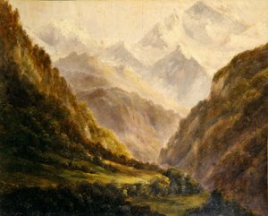 Les Rocheuses, vers 1870 - American School