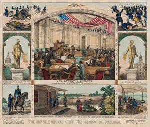 La chaîne brisée - Par le génie de la liberté, vers 1860-1879 - American School