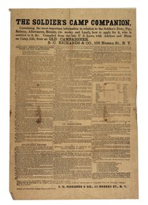 Le compagnon de camp des soldats, vers 1861-1865