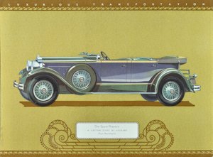 The Sport Phaeton, A Custom Eight by Packard, pub.1930 (litho couleur) - American School