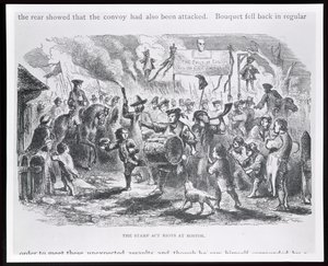 Les émeutes du Stamp Act à Boston, 25 août 1765, de 
