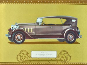 The Touring, A Custom Eight by Packard, pub.1930 (litho couleur) - American School