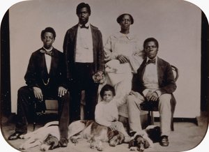 La scène de mariage, vers 1860 - American School