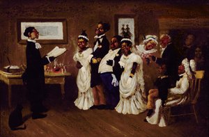 Le mariage, vers 1850 - American School