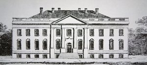 La Maison Blanche en 1807 (gravure)