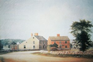 Lieu de naissance de John Adams (1735-1826) à Braintree, maintenant Quincy, Massachusetts - American School