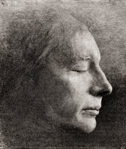 Le masque mortuaire de John Keats, de 