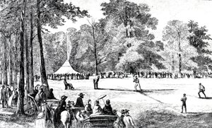 La première convention des clubs de baseball, New York, 1857 - American School
