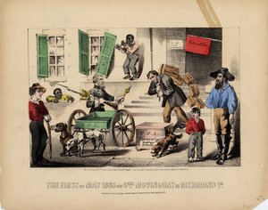 Le premier mai 1865, ou, Jour de déménagement général à Richmond Va. - American School