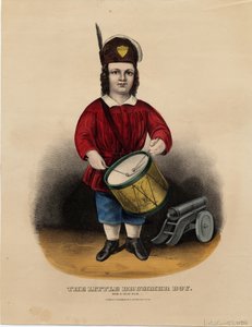 Le petit tambour : rub-a-dub-dub, pub. par Currier & Ives, vers 1860