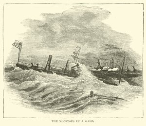 Les monitors dans une tempête, décembre 1864 - American School