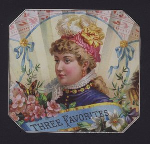 Three Favorites, étiquette de cigare - American School