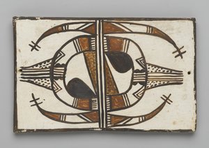 Carreau, fabriqué à Mesa, Arizona par le peuple Hopi - American School