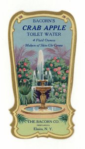 Étiquette Eau de Toilette, Pomme de Crabe - American School