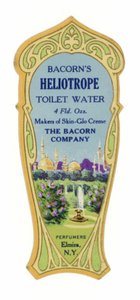 Étiquette Eau de Toilette, Héliotrope - American School