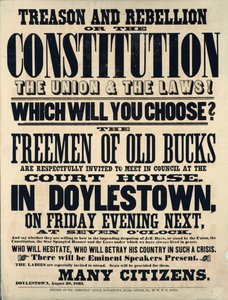 Trahison et rébellion ou la constitution, l