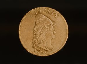 Aigle de quart de tête de turban, 1796 (métal) - American School