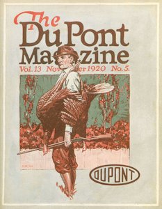 Chasseur de dindons, couverture du DuPont Magazine, novembre 1920 - American School