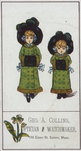 Deux filles portant des manchons - American School