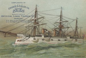 Croiseur de la marine américaine USS Chicago, 1898 - American School