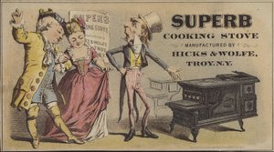 Oncle Sam vendant une superbe cuisinière