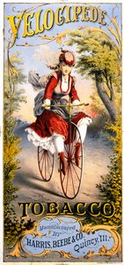 Publicité pour le magazine de tabac Vélocipède
